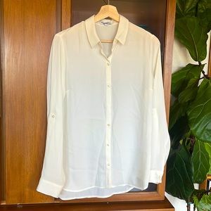 Express The City Shirt in Ivory (S)